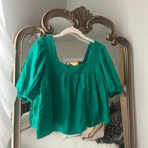 Fabrik cropped babydoll top